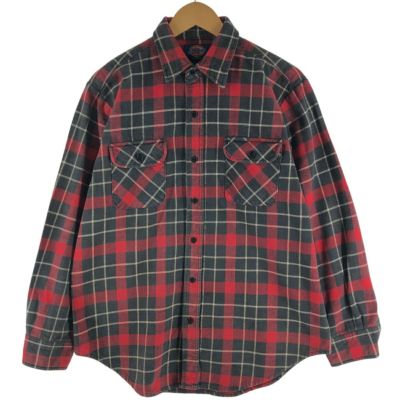古着 90年代 ディッキーズ Dickies 長袖 フランネルチェックシャツ メンズL相当 ヴィンテージ /eaa538271 【中古】 【250420】