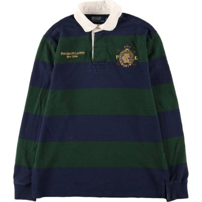 古着 ラルフローレン Ralph Lauren CUSTOM FIT ボーダー柄 長袖 ラガー