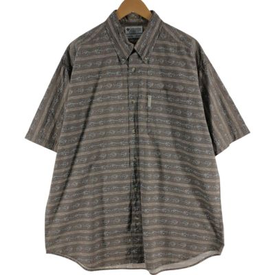 古着 コロンビア Columbia 総柄 半袖 ボタンダウンシャツ メンズXL相当 /eaa539728 【中古】 【250420】