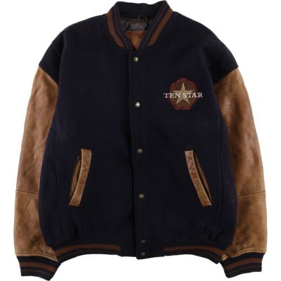 vintage ショート丈 HOLLOWAY スタジャン バーシティジャケット vintage ショート丈 HOLLOWAY スタジャン バーシティジャケット