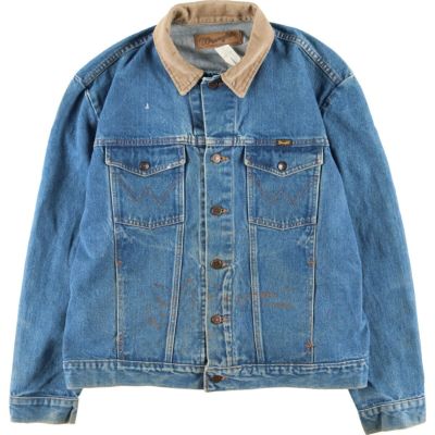 古着 濃紺 70年代 ラングラー Wrangler 24MJZ デニムジャケット Gジャン USA製 38 メンズM ヴィンテージ  /evb002398 【中古】【V2308】 【230814】 | 古着屋JAM（ジャム）