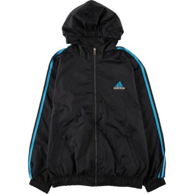 古着old adidas ナイロンパーカー 90s ユーロ企画 デカロゴ adidas