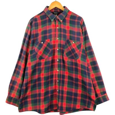 古着 ～90年代 オシュコシュ Osh kosh 長袖 ライトネルチェックシャツ