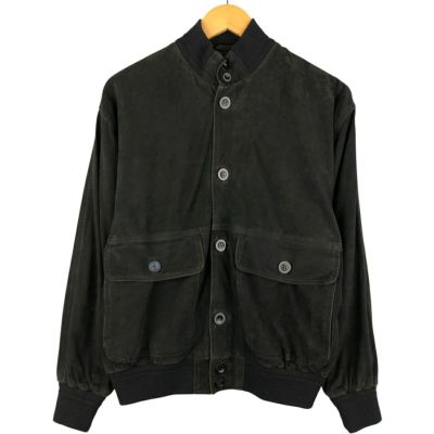 古着 アルマーニ ARMANI JEANS レザージャケット レディースL相当