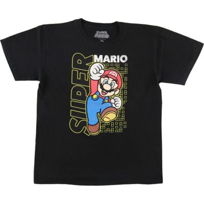 古着 SUPER MARIO スーパーマリオ キャラクタープリントTシャツ