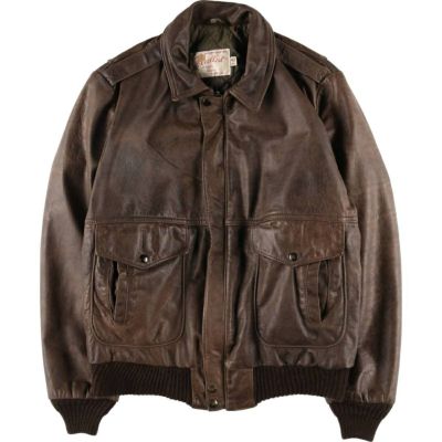 古着 70～80年代 EXCELLED A-2タイプ レザーフライトジャケット USA製 メンズXL相当 ヴィンテージ /eaa538657 【中古】 【250421】