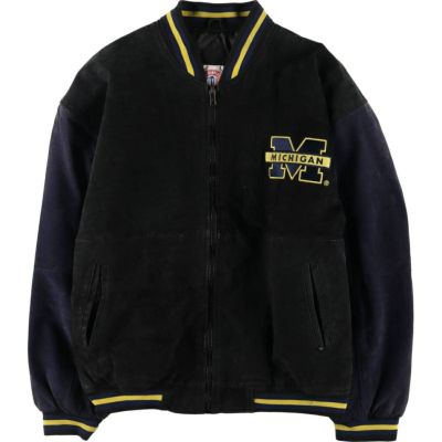 古着 LICENSED COLLEGIATE PRODUCTS MICHIGAN ミシガン大学 スタジャン バーシティジャケット スエードレザーブルゾン メンズM相当 /eaa539891 【中古】 【250421】