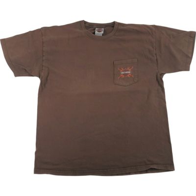 古着 00年代 ハーレーダビッドソン Harley-Davidson ファイヤーパターン バックプリント モーターサイクル バイクTシャツ USA製 メンズXL相当 /eaa540438 【中古】 【250421】