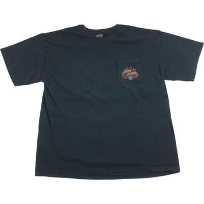 古着 00年代 ハーレーダビッドソン Harley-Davidson ファイヤーパターン バックプリント モーターサイクル バイクTシャツ USA製 メンズXL相当 /eaa540422 【中古】 【250421】