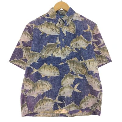 古着 レインスプーナー REYNSPOONER GYOTAKU BY NAOKI 魚拓