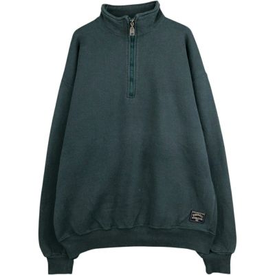 古着 90年代 ラッセル Russell ハーフジップスウェットシャツ