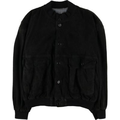 古着 ビッグサイズ STRIWA LEATHER スエードレザーブルゾン メンズ