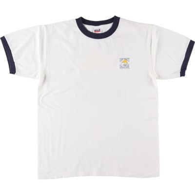 古着 90年代 アンビル Anvil バックプリント リンガーTシャツ メンズM相当 ヴィンテージ /eaa540322 【中古】 【250422】