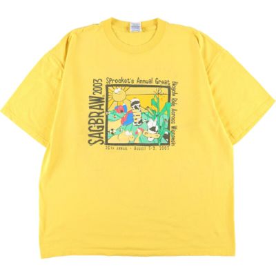 90年代 ラッセル Russell プリントTシャツ USA製 メンズXL ヴィンテージ /eaa363392