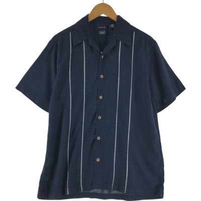 90s TRUSTオープンカラーシャツ　リネン　レーヨン　開襟　ボックス　古着 90s】リネンオープンカラーシャツ 長袖 ホワイト 開襟 ボックス