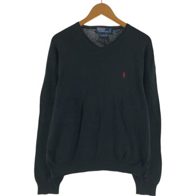 古着 ラルフローレン Ralph Lauren POLO by Ralph Lauren Vネック ピマコットンニットセーター メンズL相当 /eaa501598 【中古】 【250423】