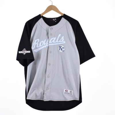 古着 MLB KANSAS CITY ROYALS カンザスシティロイヤルズ ゲームシャツ