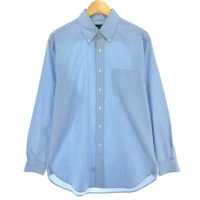 ブルックスブラザーズ 未使用新品 青と白のストライプ長袖シャツ ブルックスブラザーズ 未使用新品 青と白のストライプ長袖シャツ
