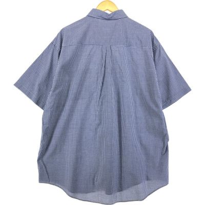古着 80年代 エルエルビーン L.L.Bean ギンガムチェック 半袖 ボタンダウンシャツ メンズXL相当 ヴィンテージ /eaa541175 【中古】 【250423】