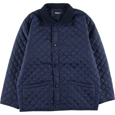 初売り 福袋 FILA ネイビーブルーキルティングジャケット M 奪い合う ウェア