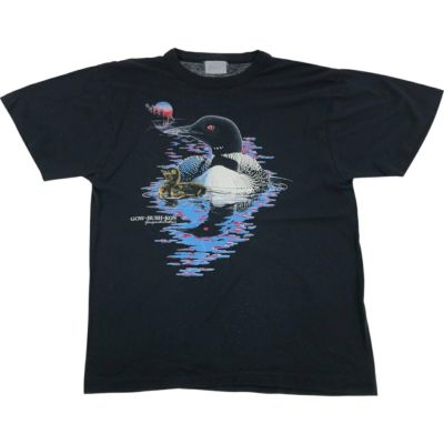 古着 TSF SPORTSWEAR 魚柄 アニマルTシャツ USA製 メンズXL相当