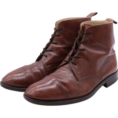 古着 バリー Bally ストレートチップ ショートブーツ イタリア製 41 1/2 メンズ25.5cm相当 ストレートチップ /saa011734 【中古】 【250424】