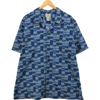 古着 90～00年代 エルエルビーン L.L.Bean SLIGHTLY FITTED 総柄