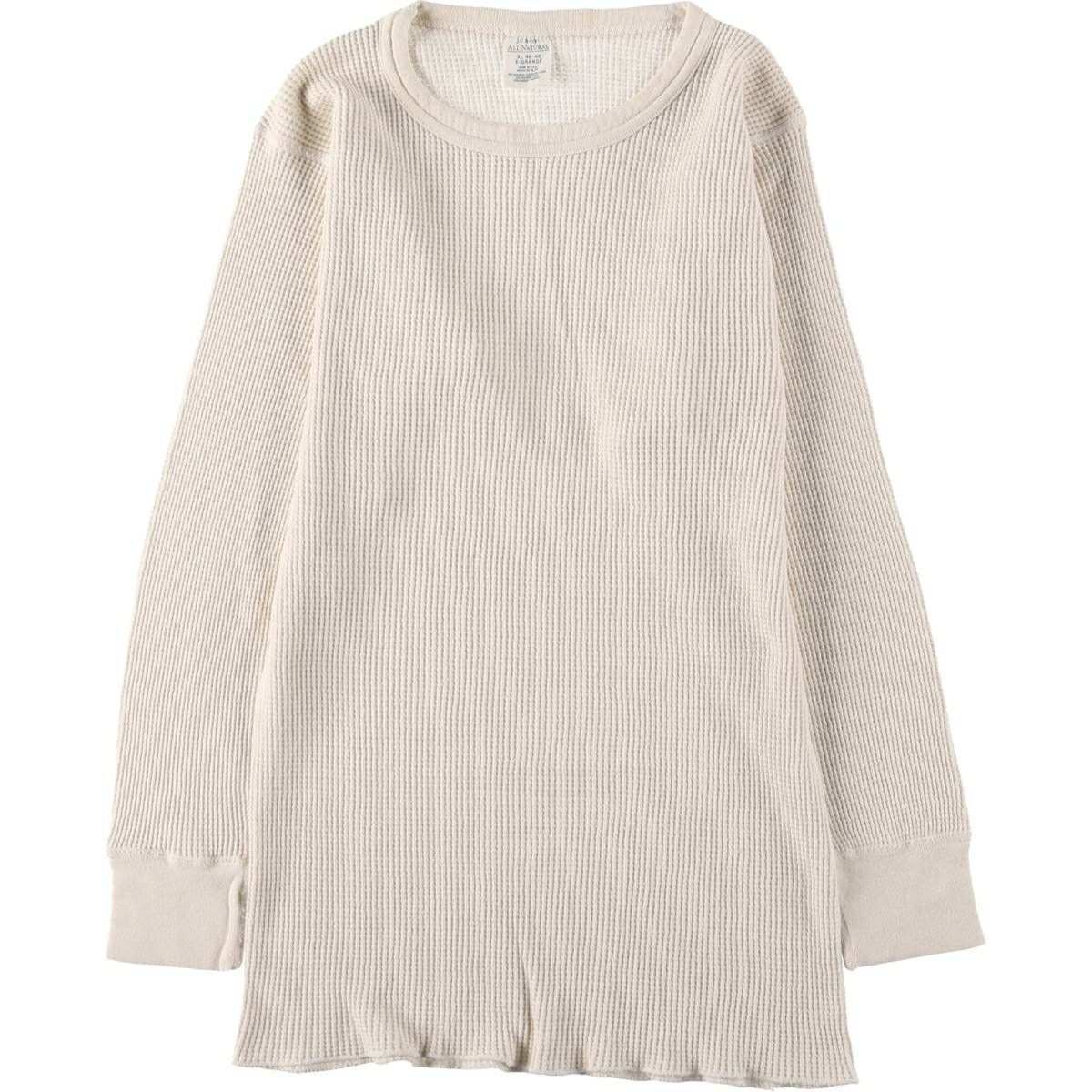 古着 90年代 St. Johns Bay サーマルロンT ワッフル USA製 メンズS相当