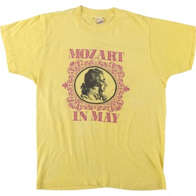 古着 80年代 スクリーンスターズ SCREEN STARS MOZART モーツァルト 偉人Tシャツ USA製 レディースM相当 ヴィンテージ /eaa540489 【中古】 【250424】 【Elulu/エルル】