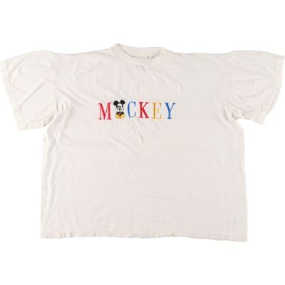 古着 90年代 MICKEY&CO. MICKEY MOUSE ミッキーマウス キャラクタープリントTシャツ メンズXXL相当 ヴィンテージ /eaa494859 【中古】 【241020】