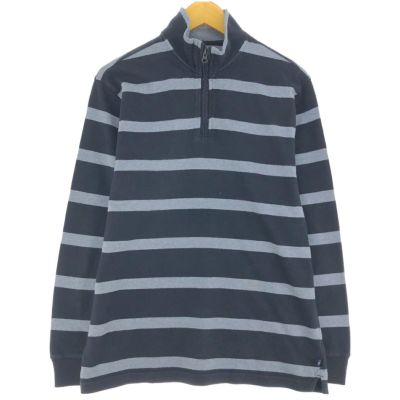 古着 チャップス CHAPS ボーダー柄 ハーフジップスウェットシャツ トレーナー メンズM相当 /eaa429493 【中古】 【241020】