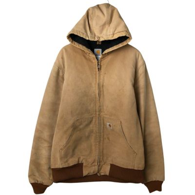 carhartt アクティブジャケット ダック地　ブラウン 古着6TAS2 carhartt USA カーハート アクティブジャケット ダック ブラウン