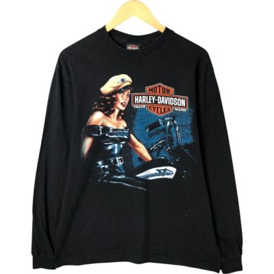 古着 ハーレーダビッドソン Harley-Davidson ヘンリーネック