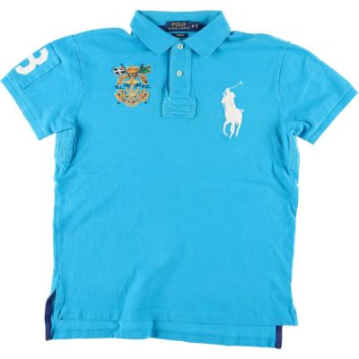 古着 ラルフローレン Ralph Lauren POLO RALPH LAUREN CUSTOM FIT ビッグポニー 半袖 ラガーシャツ メンズM /eaa444528 【中古】 【240507】 【SS2409_30%】