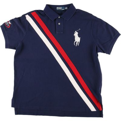 古着 ラルフローレン Ralph Lauren POLO By RALPH LAUREN CUSTOM FIT ビッグポニー 半袖 ラガーシャツ メンズXL /eaa444534 【中古】 【240507】 【SS2409_30%】
