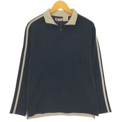 古着 90~00年代 フェイデッドグローリー Faded Glory ライン入り ハーフジップスウェットシャツ トレーナー メンズM相当 ヴィンテージ /eaa429497 【中古】 【241020】