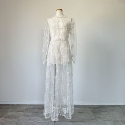 古着 マキシ丈 シースルー ランジェリーガウン レディースL相当 /eaa538141 【中古】 【250425】 【ADEL/アデル】