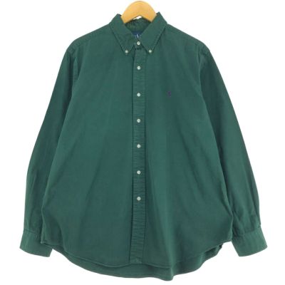 RALPH LAUREN ラルフローレン　デニム　ボタンダウン　シャツ　M 80's Polo Ralph Lauren デニムボタンダウンシャツ 