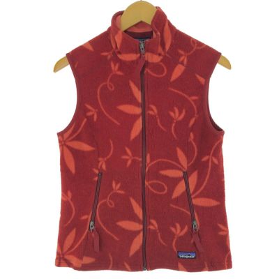 古着 パタゴニア Patagonia SYNCHILLA シンチラベスト 25163F4 ボタニカル柄 フリースベスト カナダ製 レディースM相当 /eaa493924 【中古】 【241021】 【Elulu/エルル】 【SS2506_30】