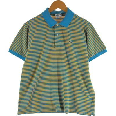 古着 ラコステ LACOSTE 半袖 ボーダー ポロシャツ 5 メンズM相当 /eaa533079 【中古】 【250426】