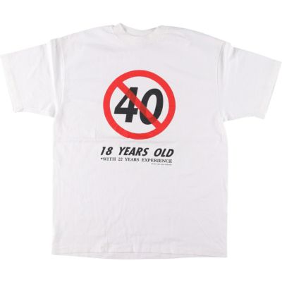 古着 90年代 ヘインズ Hanes BEEFY-T 青タグ プリントTシャツ USA製 メンズL相当 ヴィンテージ /eaa542787 【中古】 【250426】