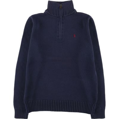 古着 ラルフローレン Ralph Lauren POLO by Ralph Lauren コットンニットハーフジップセーター レディースXL相当 /eaa541462 【中古】 【250426】 【ADEL/アデル】