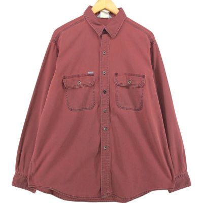 古着 90年代 カーハート Carhartt 長袖 ワークシャツ USA製
