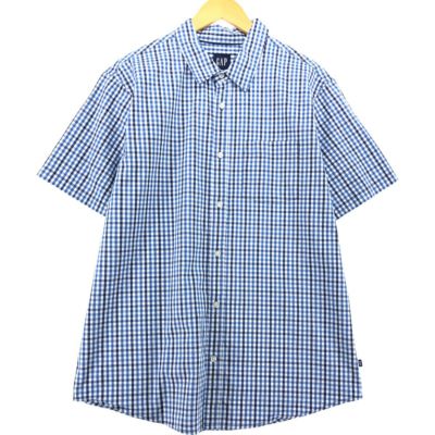 古着 00年代 ギャップ GAP 半袖 コットン チェックシャツ メンズXL相当 /eaa541715 【中古】 【250426】