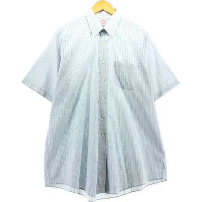 古着 ブルックスブラザーズ Brooks Brothers Est.1818 半袖 ボタンダウン チェックシャツ メンズXL相当 /eaa541714 【中古】 【250426】