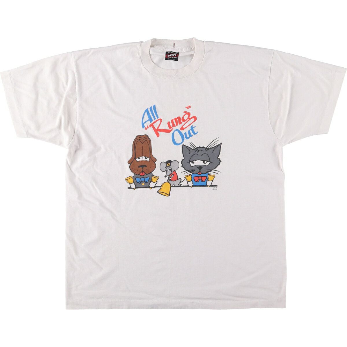 古着 90年代 フルーツオブザルーム FRUIT OF THE LOOM 犬柄 アニマルT  